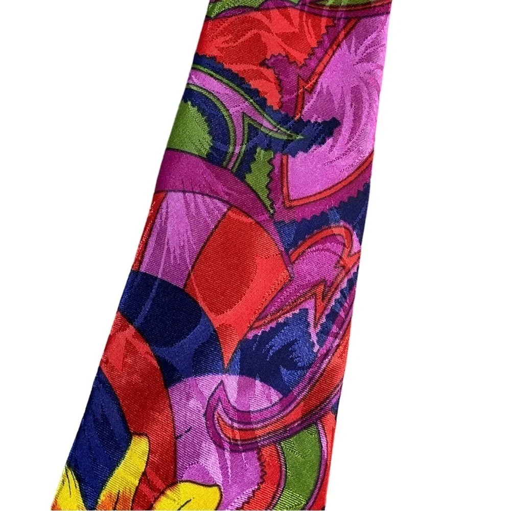 Vintage 1990s Louis Founttain Paisley Floral Tie